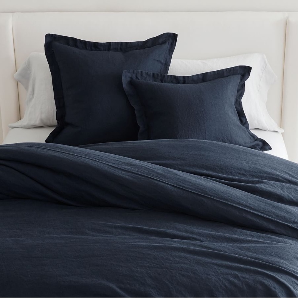 NWT Belgian Flax Linen Full / Queen Duvet Cover from Pottery Barn